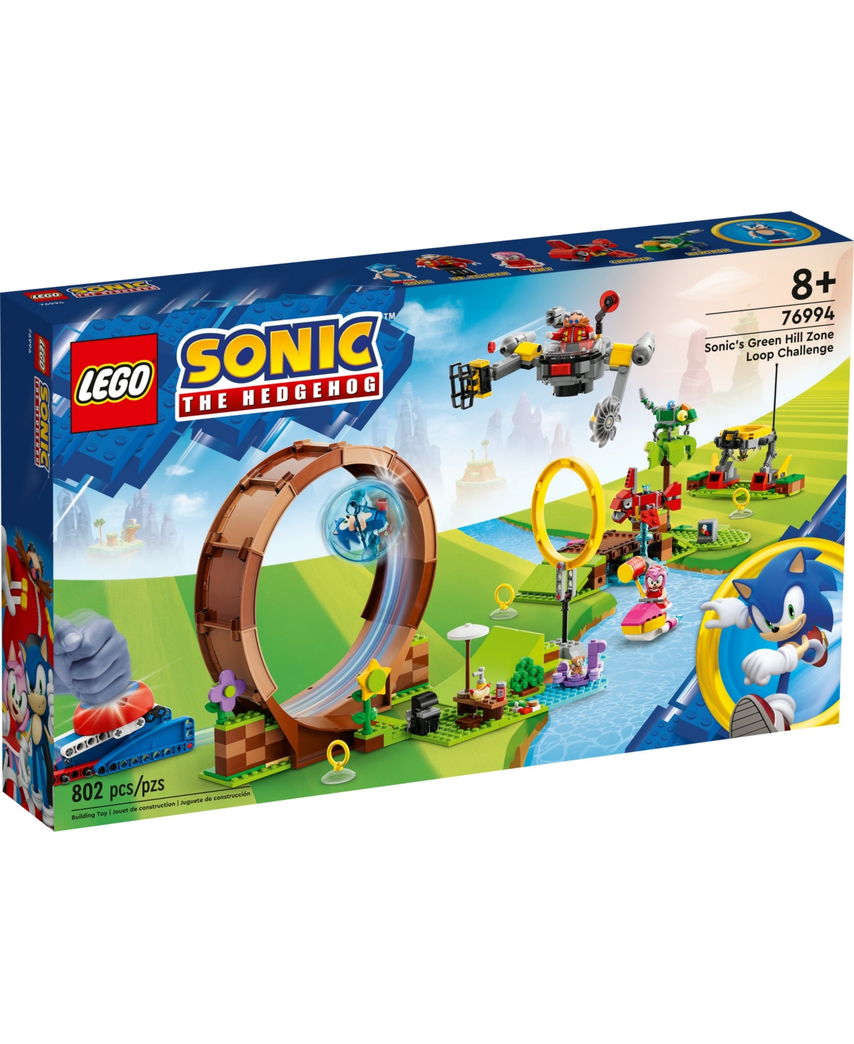 Shop Lego Sonic The Hedgehog 76994 Sonic's Green Hill Zone Loop Challenge Toy Building Set In Multicolor