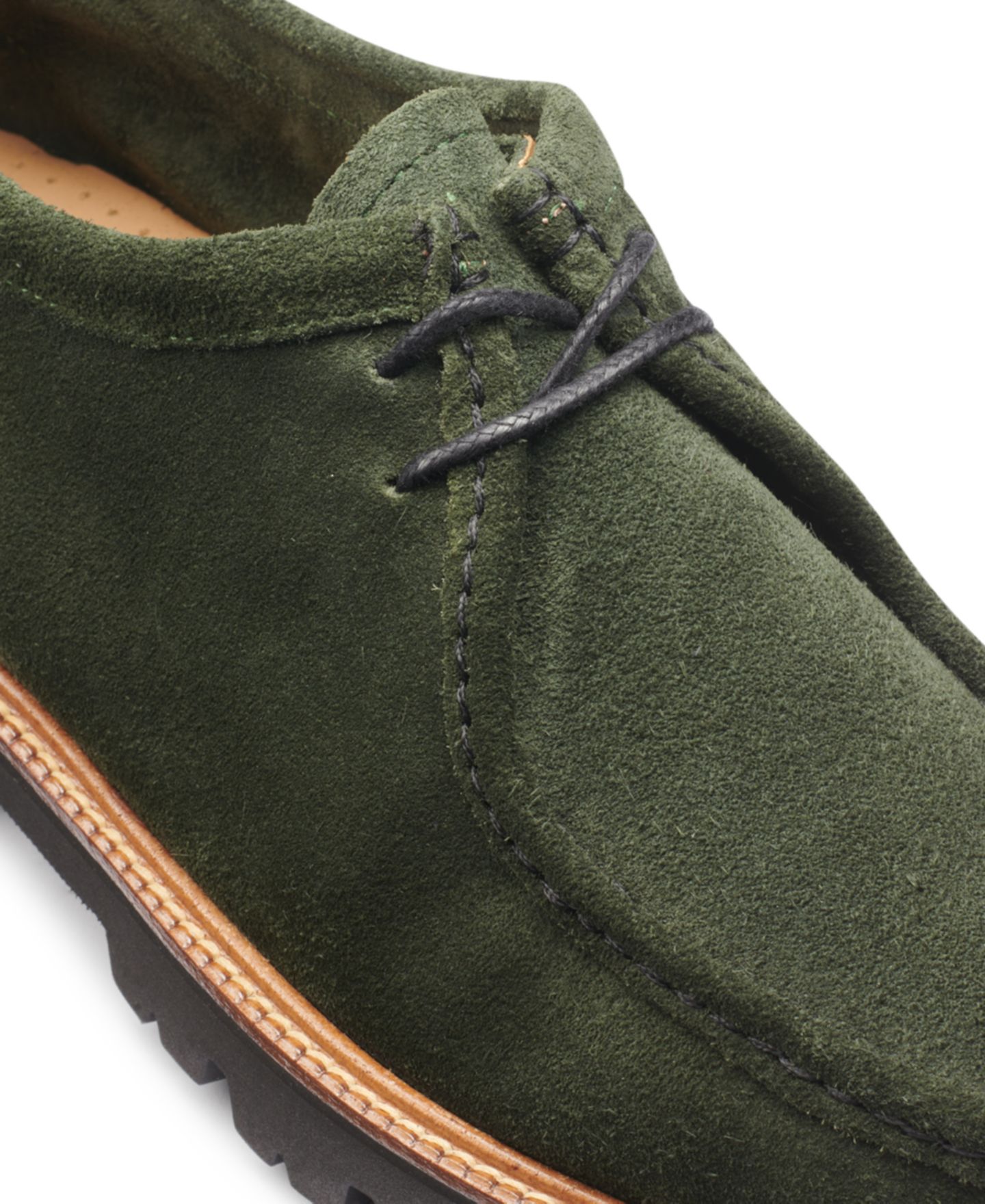 Мужские туфли G.H.BASS Wallace Moc Hand Sewn, цвет: Зелёный — фото 7