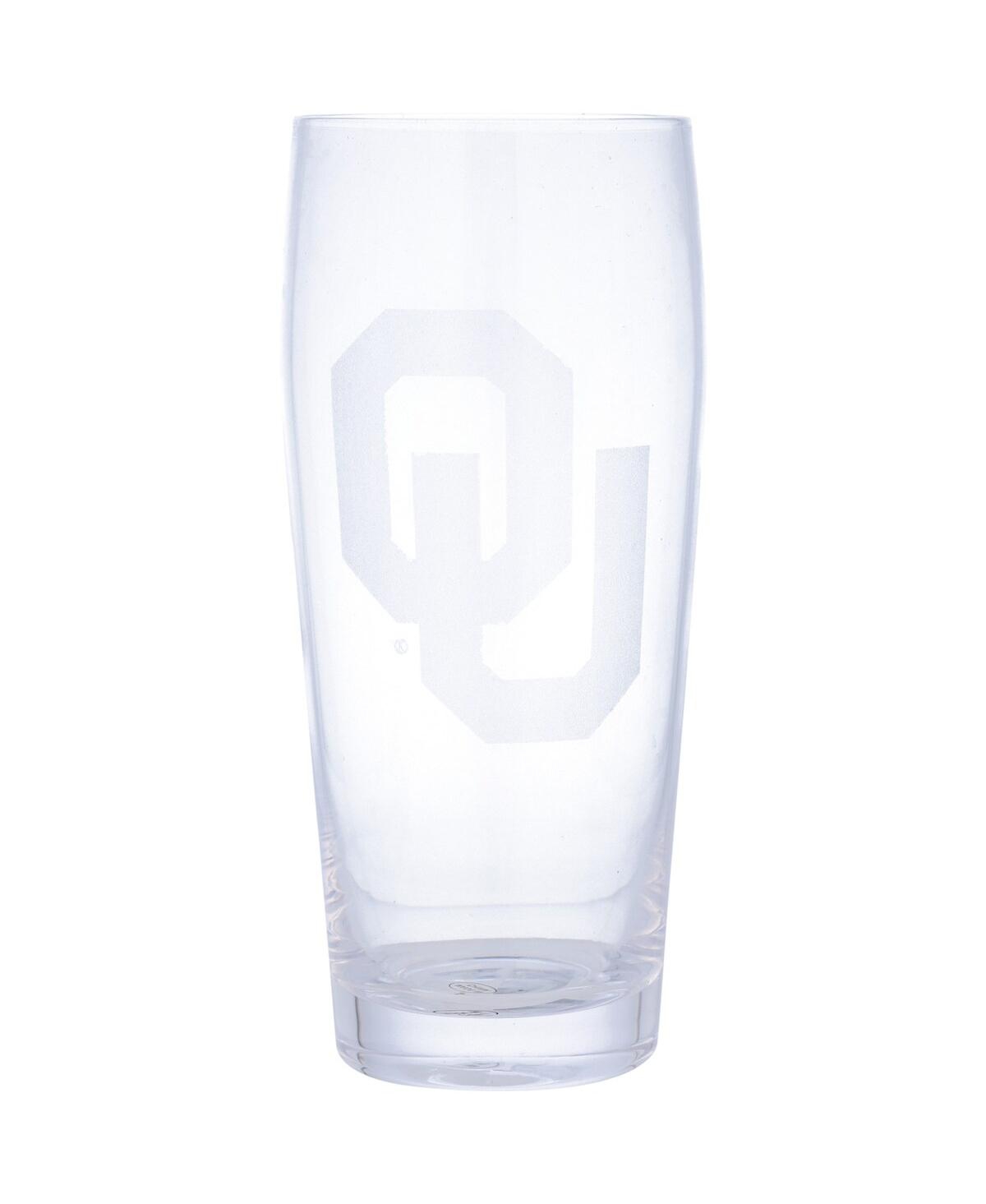 Memory Company Oklahoma Sooners 16 oz Clubhouse Pilsner Glass In Clear