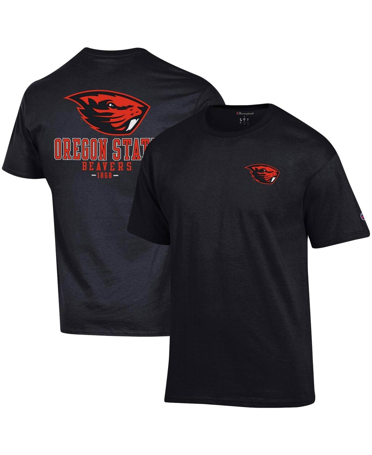 Men's ChampionOregon State Beavers Stack 2-Hit T-shirt - Black