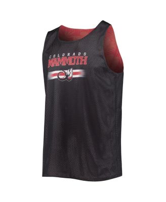Men's Red, Black Colorado Mammoth Reversible Mesh Tank Top
