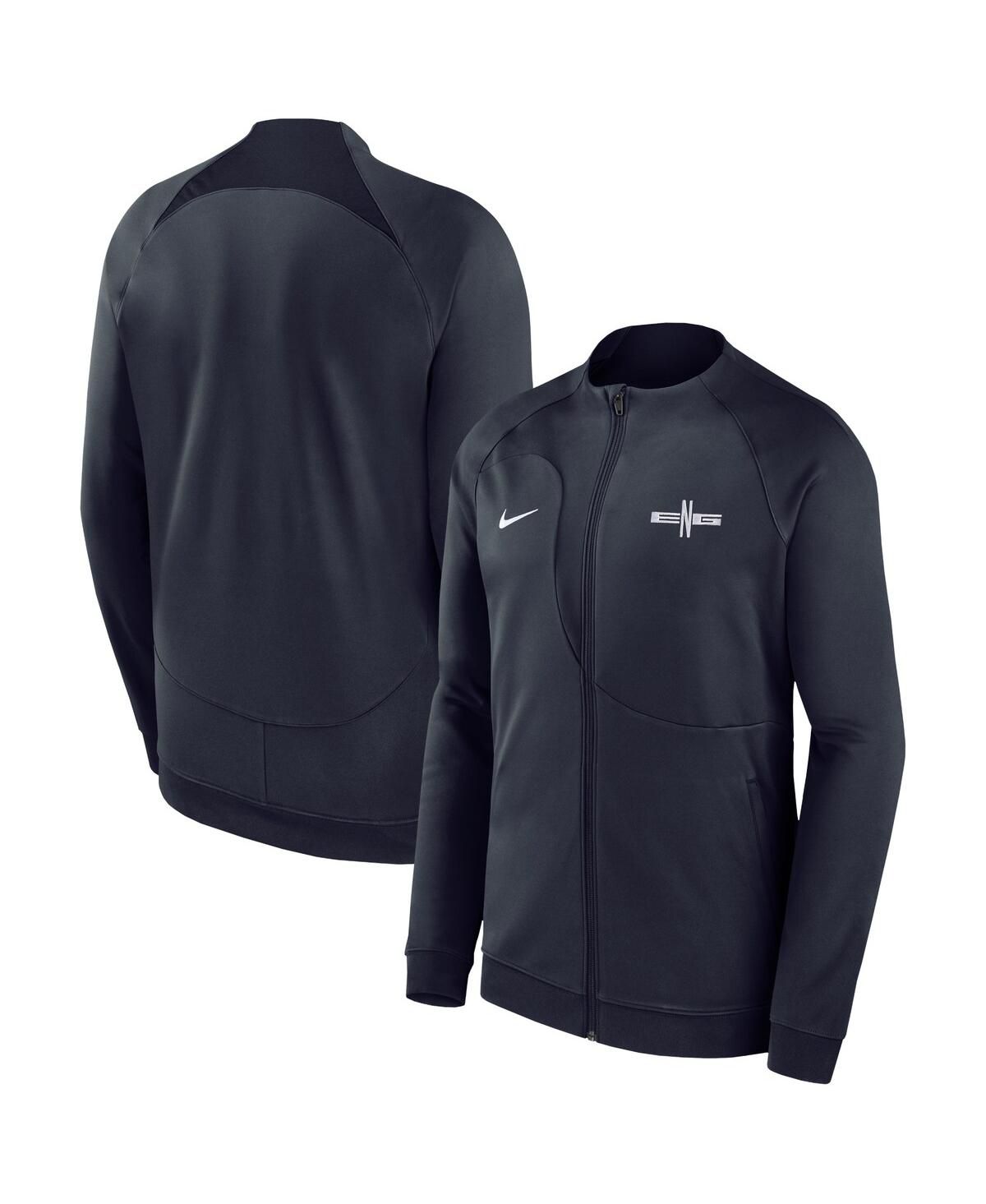 Мужская синяя куртка реглан Academy Pro Anthem для выступлений за Национальную сборную Англии на полной молнии