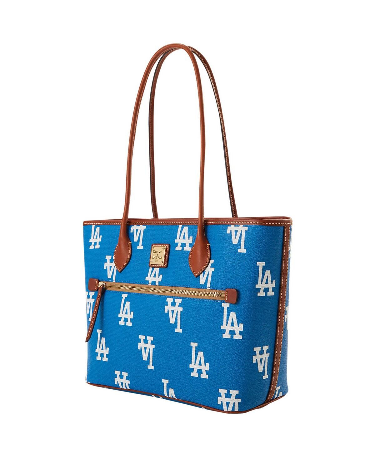 Shop Dooney & Bourke Women's  Los Angeles Dodgers Sporty Monogram Tote In Blue