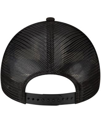 Men's Black Cincinnati Bengals A-Frame Trucker 9FORTY Adjustable Hat