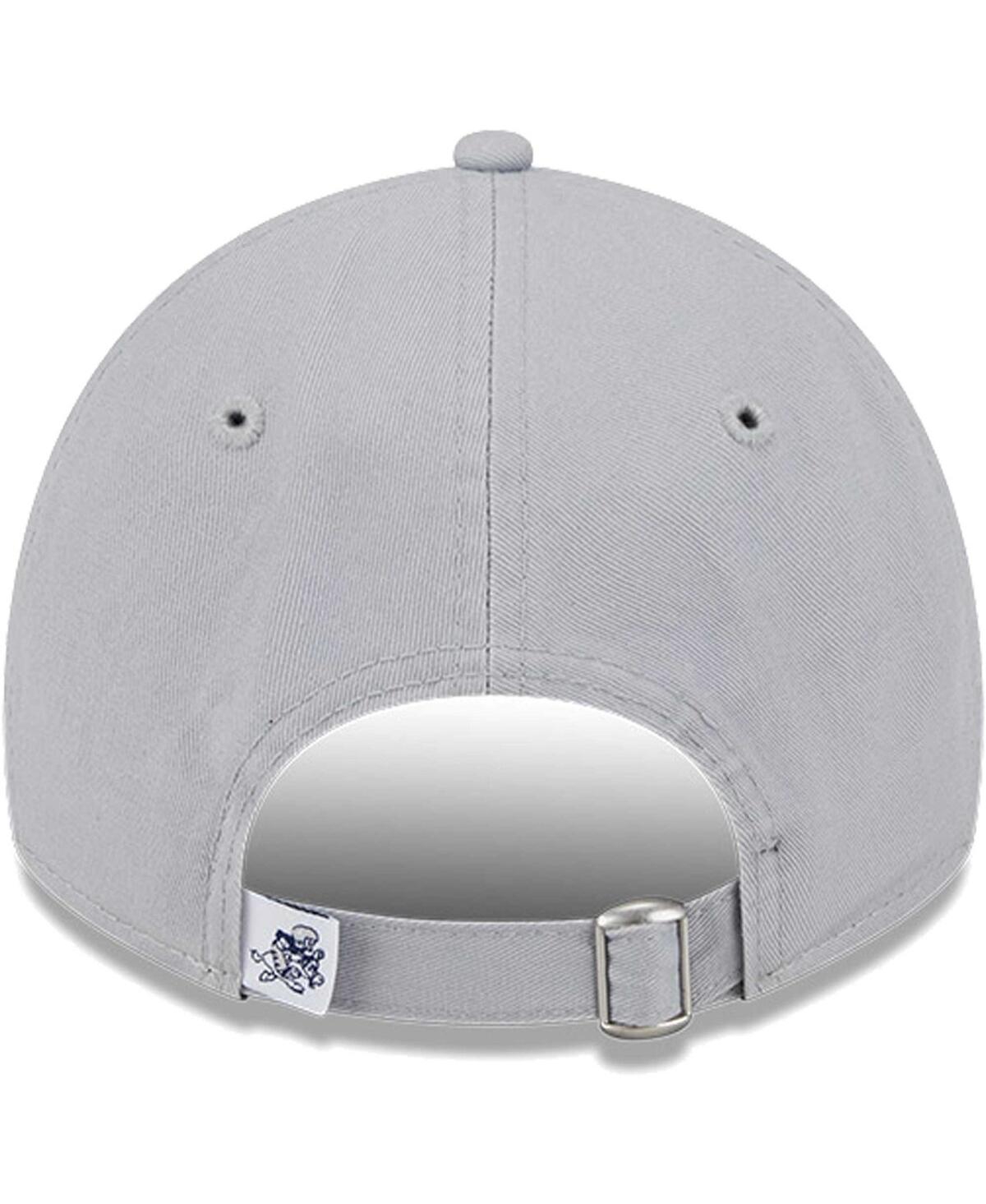 NEW ERA MEN'S NEW ERA GRAY DALLAS COWBOYS RETRO MAIN CORE CLASSIC 2.0 9TWENTY ADJUSTABLE HAT 