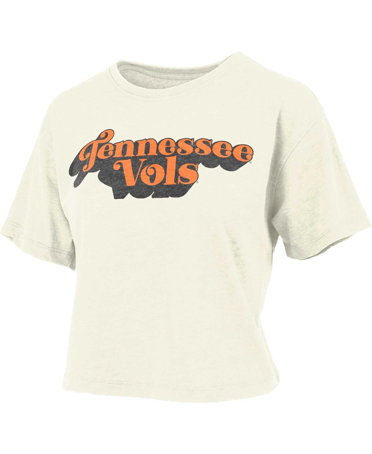 Shop Pressbox Women's  White Tennessee Volunteers Vintage-inspired Easy T-shirt