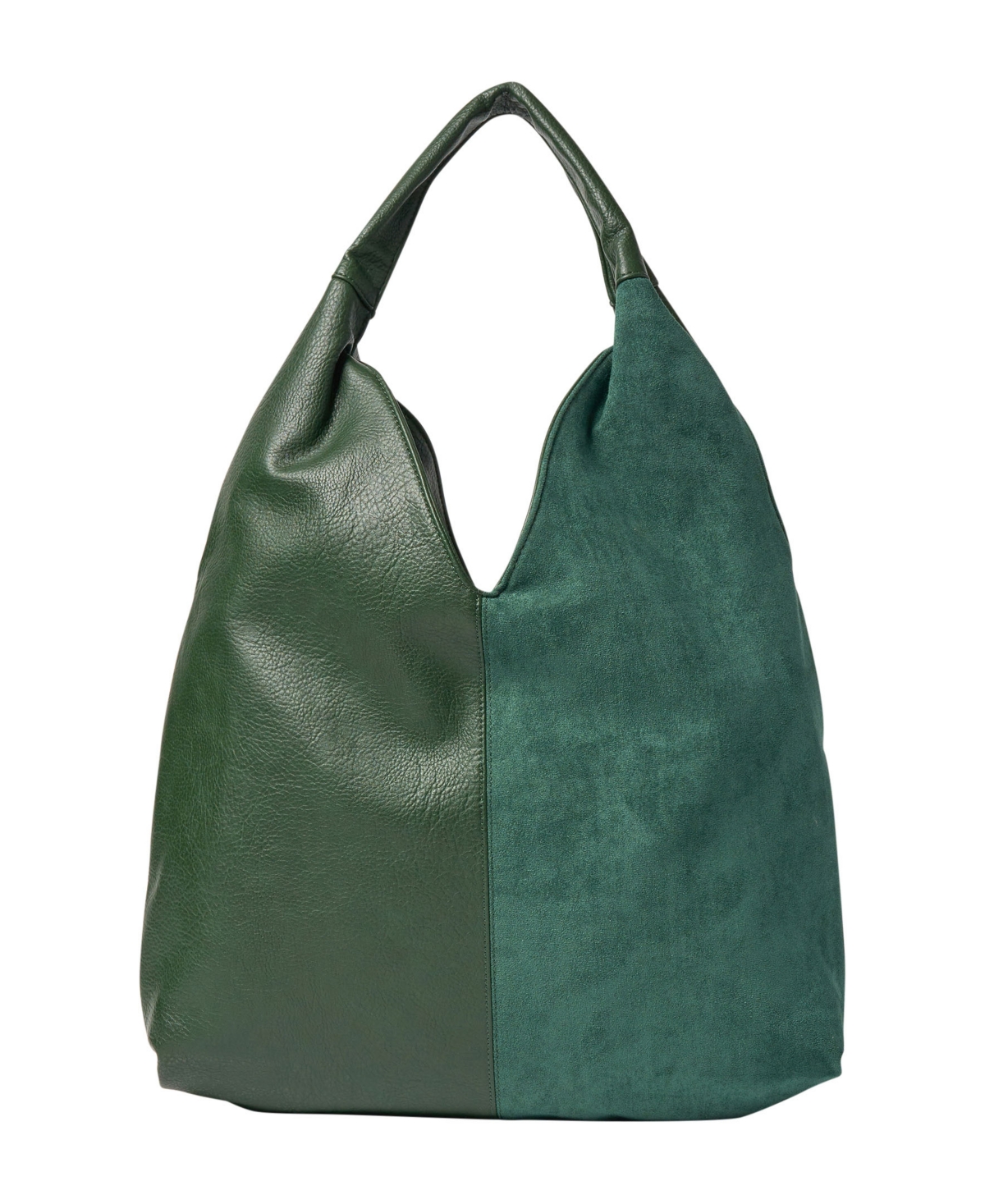Lenora Faux Leather Hobo Bag - Deep Green