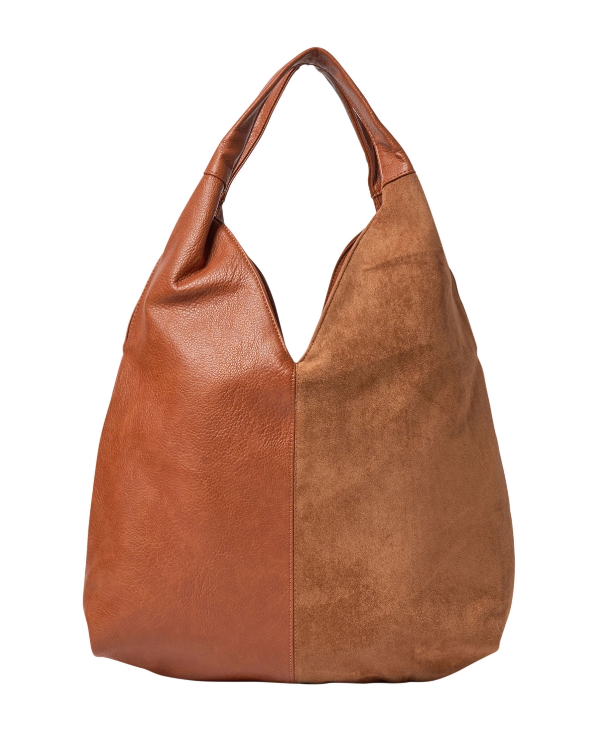 Lenora Faux Leather Hobo Bag - Tan