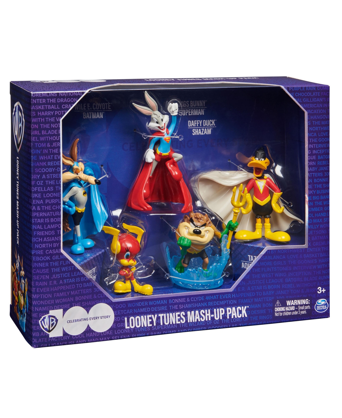 Shop Dc Comics , Looney Tunes Mash-up Pack, Limited Edition Wb 100 Years Anniversary, 5 Looney Tunes X Dc Figures In Multi-color