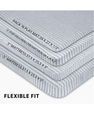 Baby Waterproof Pack N Play Portable Crib Sheet ( Pack of 2 )