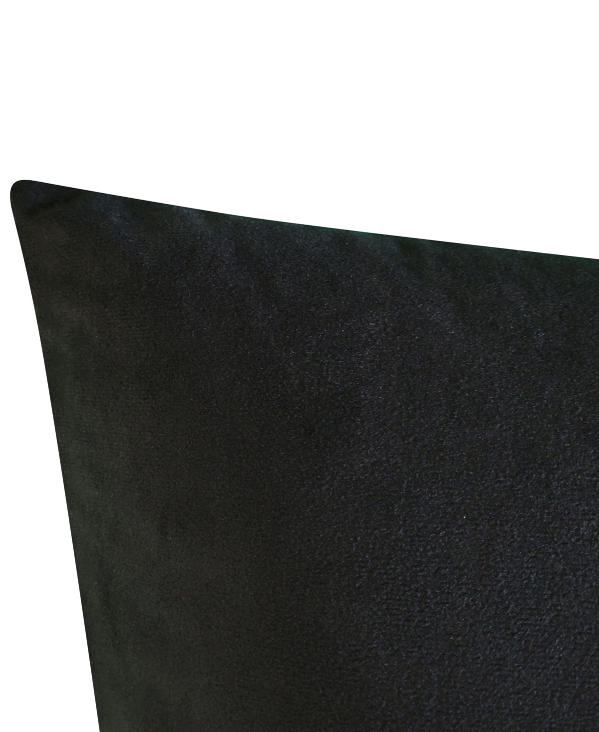 Edie@Home Halloween Velvet Peace Skeleton Decorative Pillow, 18