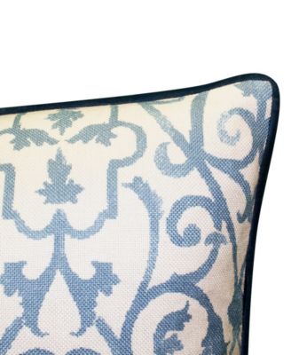 NYBG Menorca Border Print Decorative Pillow, 20" x 20"