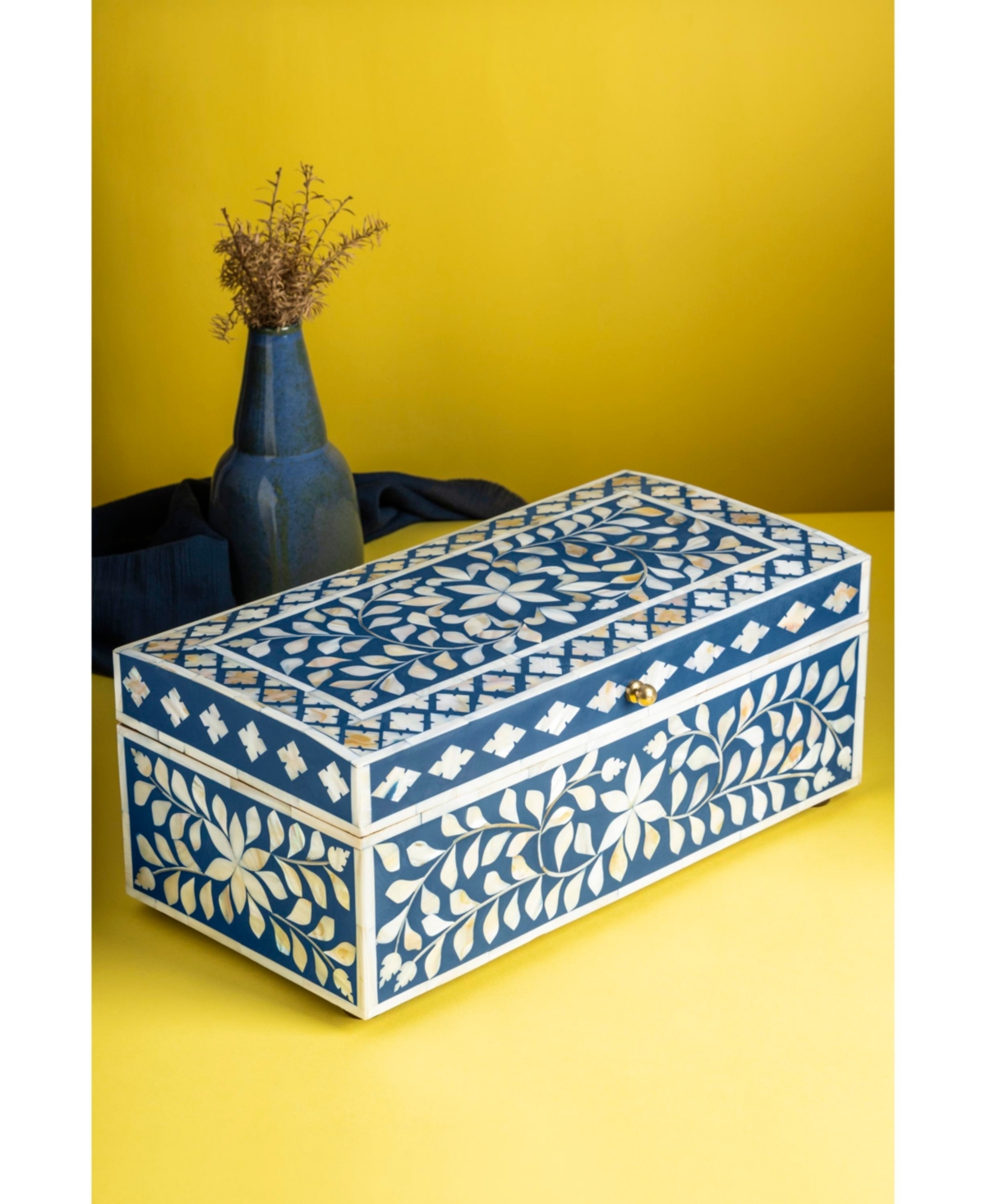 Gauri Kohli Jodhpur Mother of Pearl Decorative Box,