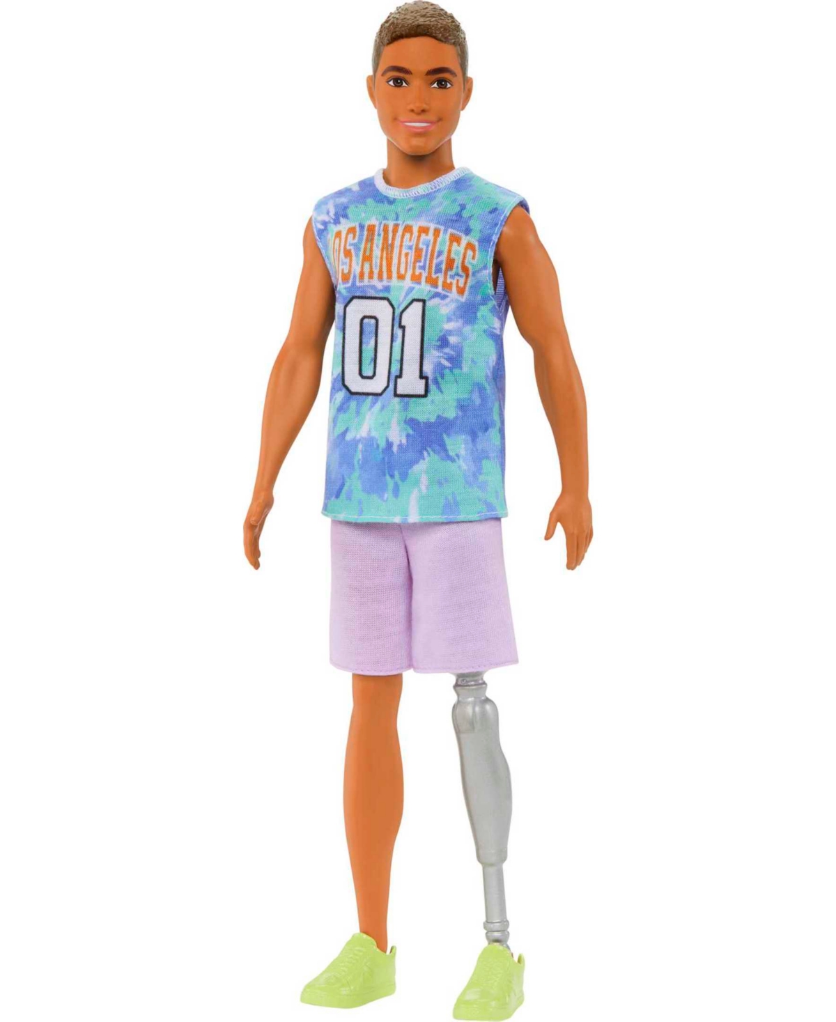 Barbie Kids' Ken Fashionistas Doll 212 With Jersey And Prosthetic Leg In Multi-color