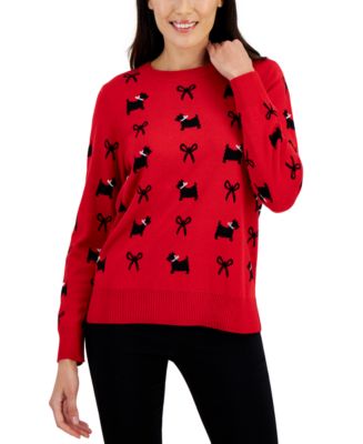 Karen Scott Womens Plus 2X New Red Amore Mock Neck Cable Knit Sweater