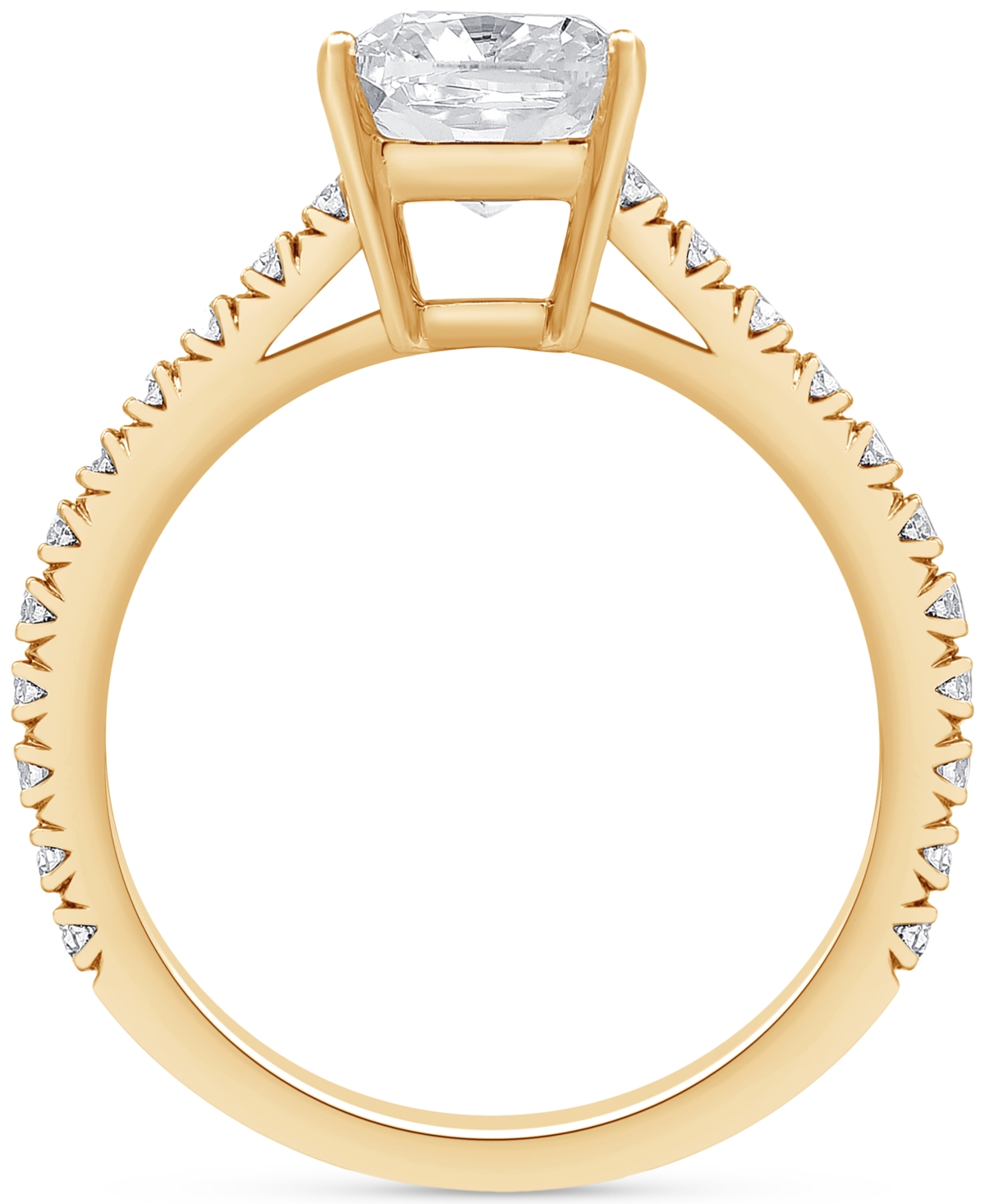 Badgley Mischka Certified Lab Grown Diamond Engagement Ring (2-1/2 ct. t.w.) in 14k Gold