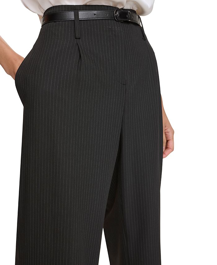 Calvin Klein Womens Wide Leg Pants Black Size 16
