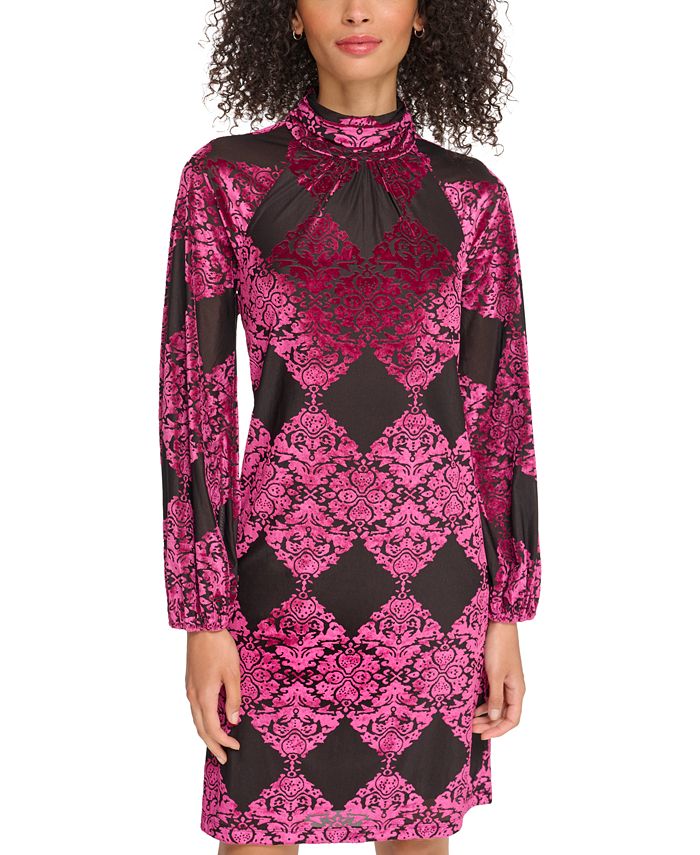 Vince Camuto Burnout Velvet Dress Jumper Dress Vince Camuto Velvet Burnout  Dress Vince Camuto Green