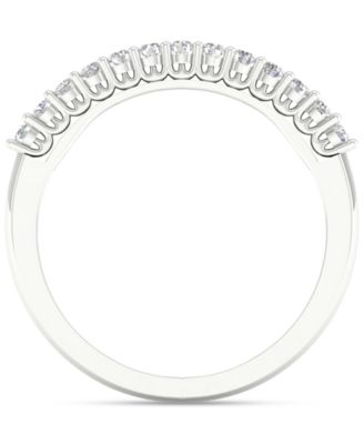 Diamond Double Row Anniversary Band (1/2 ct. t.w.) in 14k White Gold
