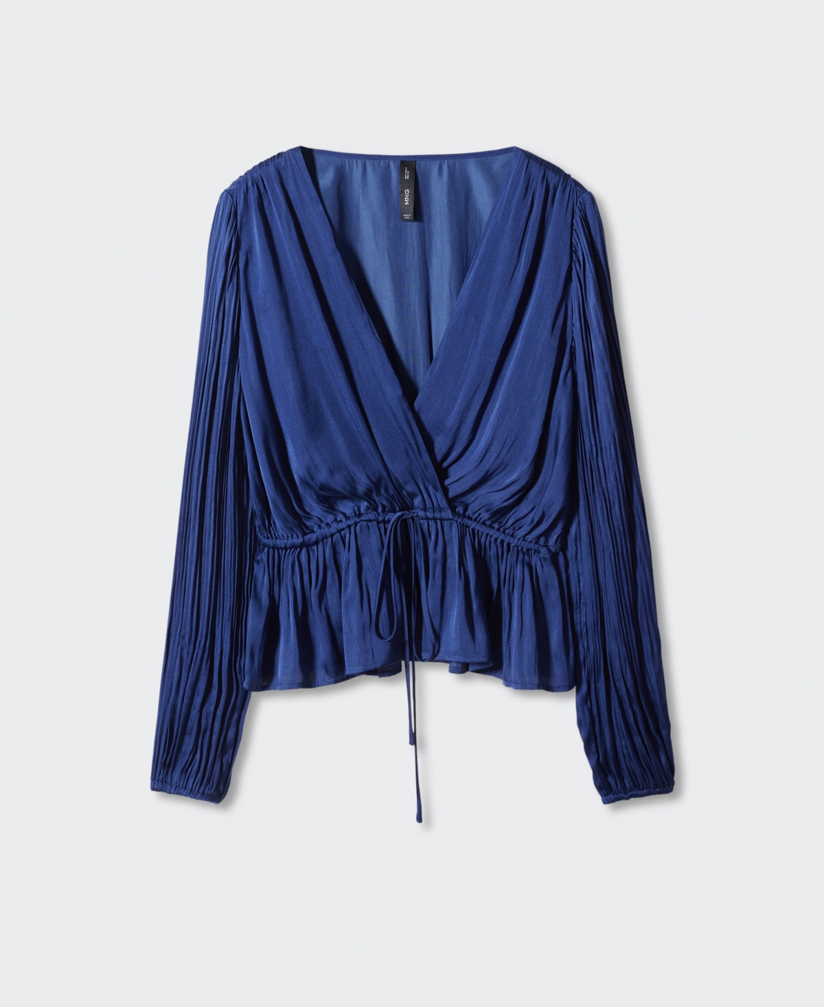 Mango Women's Satin Wrap Blouse