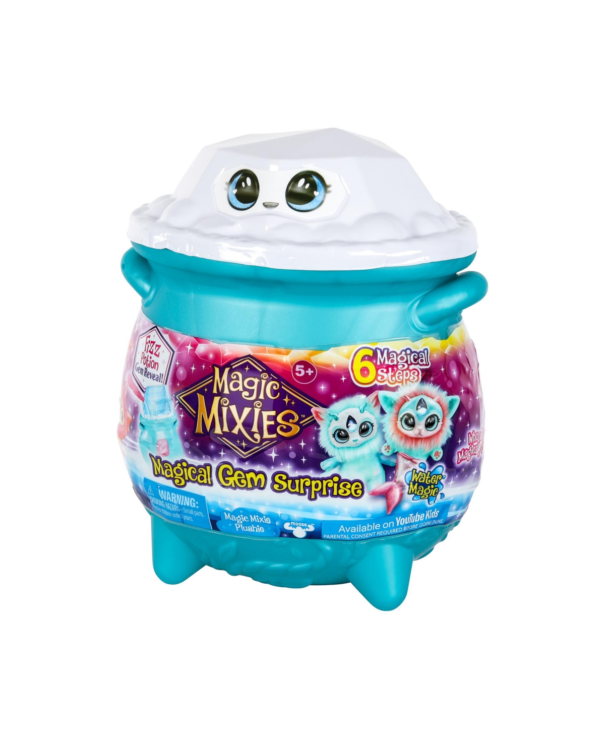 Moose Toys Magic Mixies Water Gem Surprise Cauldron, Color: Water