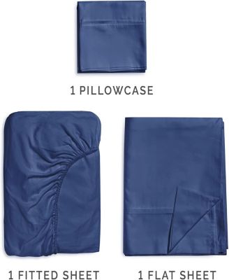 3 Piece 100% Cotton 400 Thread Count Sheet Set - Twin Extra Long