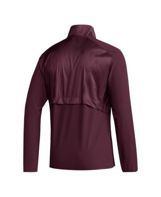 Men's Maroon Texas A&M Aggies Sideline AEROREADY Raglan Sleeve Quarter-Zip Jacket