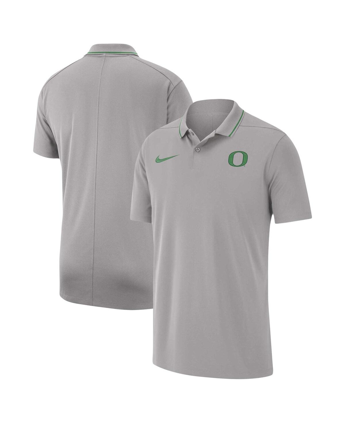 Men's Nike Gray Oregon Ducks 2023 Coaches Performance Polo Shirt - Gray