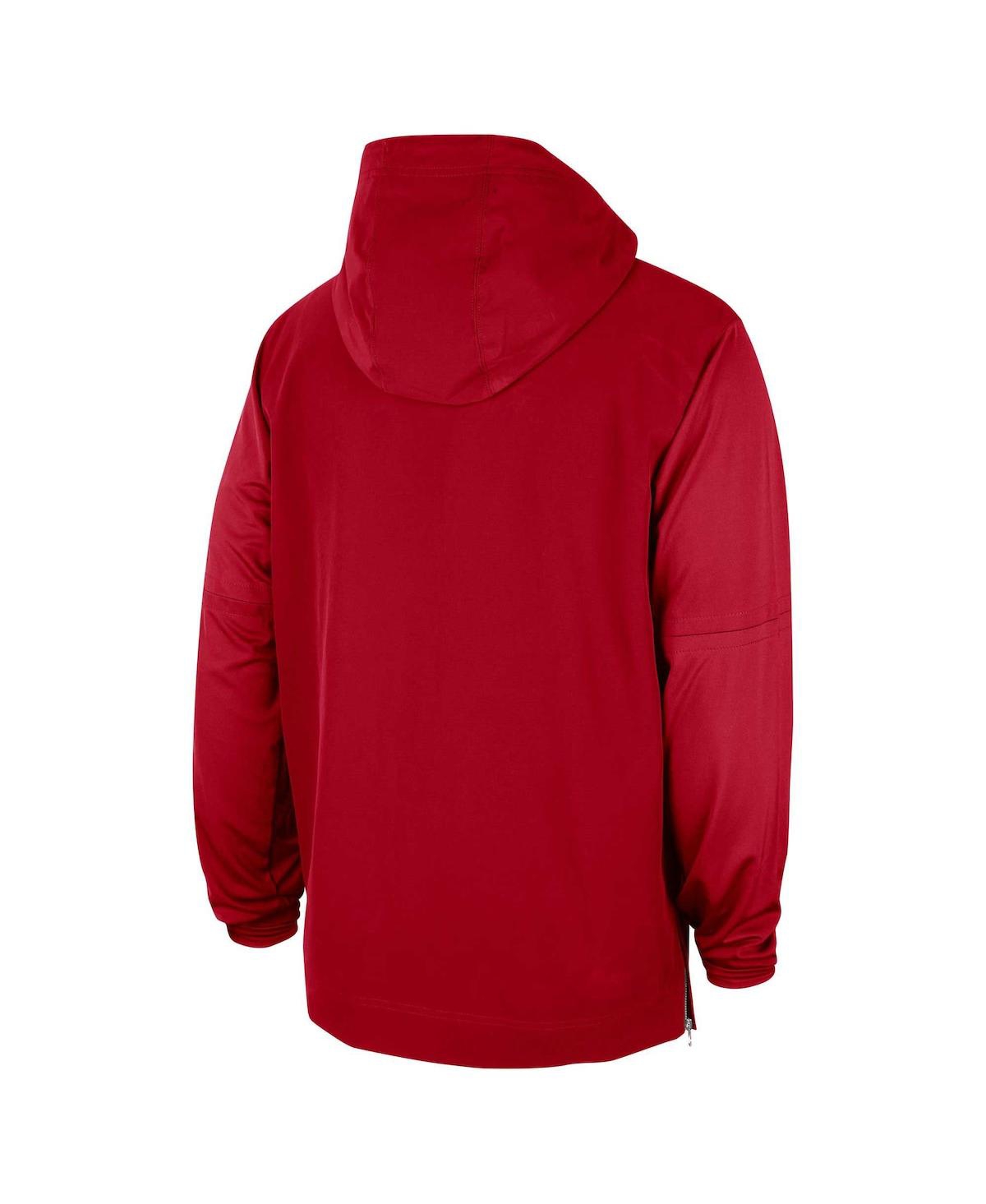 Men's NikeGeorgia Bulldogs 2023 Sideline Player Quarter-Zip Hoodie Jacket - Red