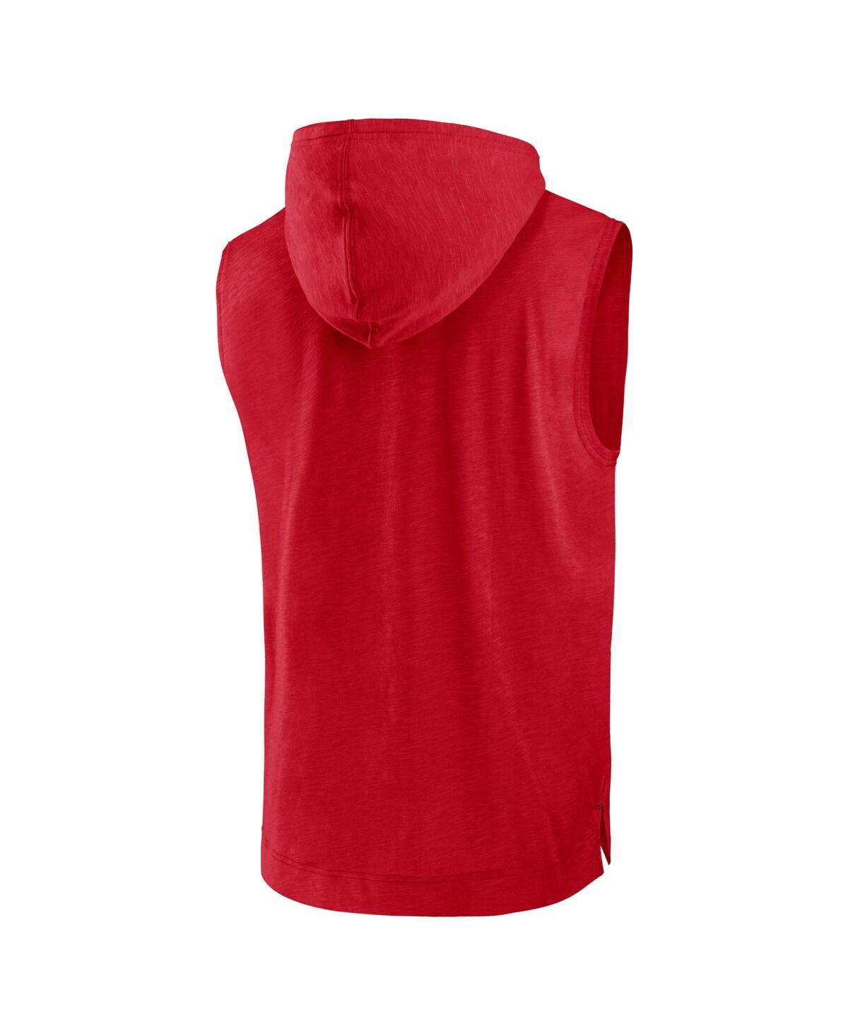 Shop Nike Men's  Red St. Louis Cardinals Athletic Sleeveless Hooded T-shirt