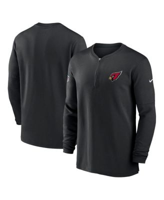 Men's Black Arizona Cardinals 2023 Sideline Performance Long Sleeve Quarter-Zip Top
