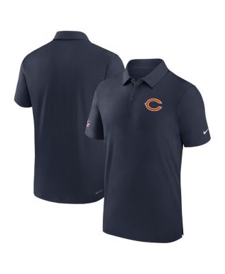 Men's Navy Chicago Bears Sideline Coaches Performance Polo Shirt