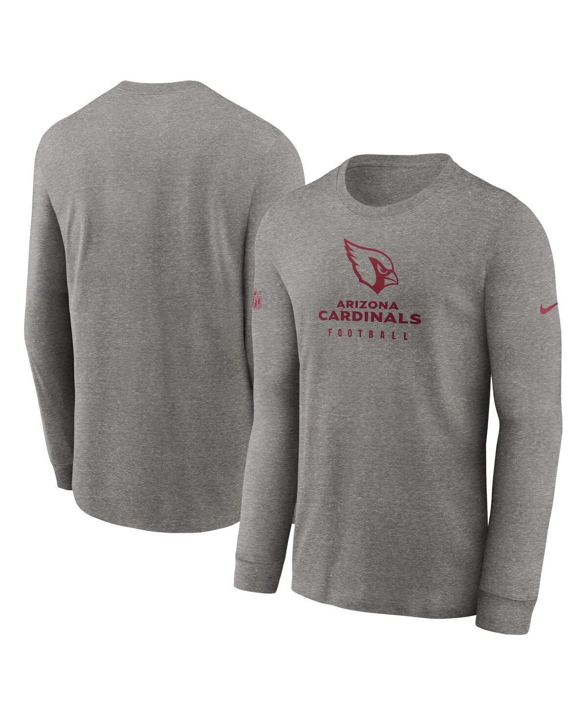 Men's NikeArizona Cardinals Sideline Performance Long Sleeve T-shirt - Heather Gray