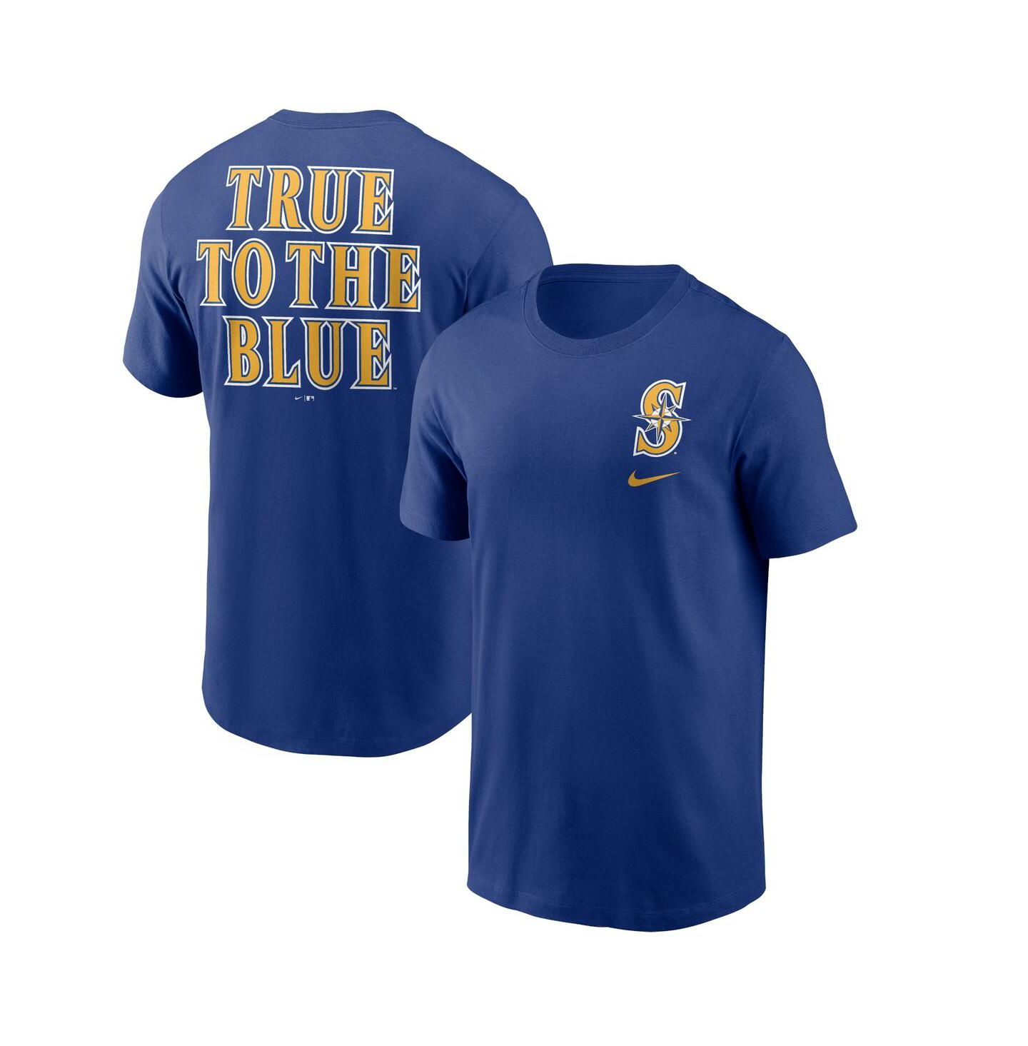 Мужская футболка Nike Royal Seattle Mariners True to the Blue Hometown — фото 2