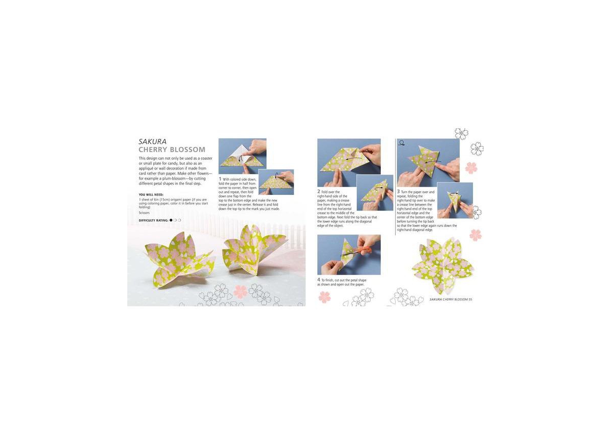 Mindful Japanese Origami- Paper Block Plus 64-Page Book by Mari Ono