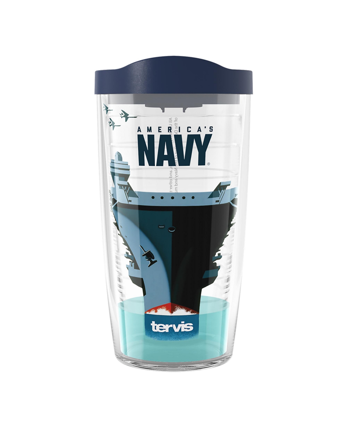 Tervis Tumbler Tervis Navy Carrier Made In Usa Double Walled Insulated Tumbler Travel Cup Keeps Drinks Cold & Hot, In Open Miscellaneous