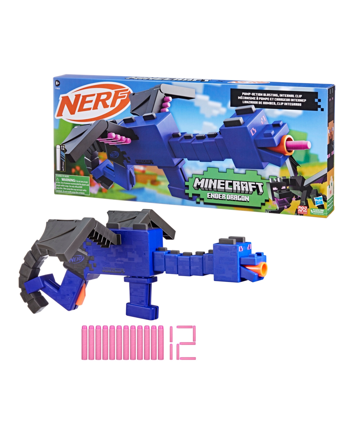 Nerf Minecraft Ender Dragon Dart Blaster