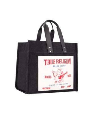Washed Black Denim Extra Large Tote Bag