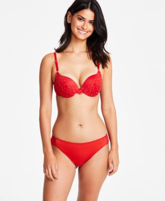 Maidenform Women's Love the Lift Push-Up Bra & Lace Back Tanga