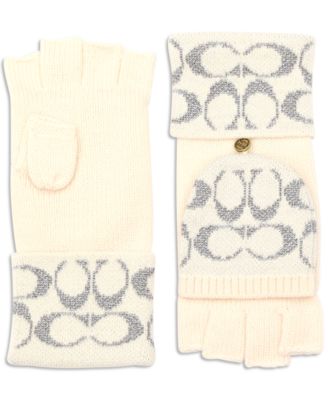 Women's Metallic Pop Top Logo Gloves