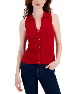 Tommy Hilfiger - Women's Halter-Style Polo Sweater Top