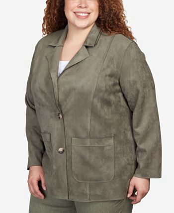 Alfred Dunner Plus Size Chelsea Market Faux Suede Car Jacket Macy s