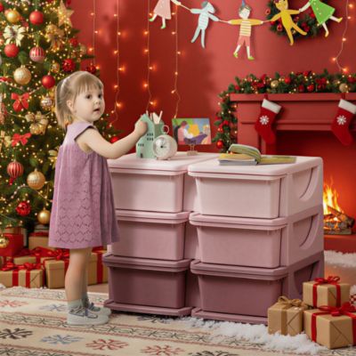 29.5&amp;#x22; 3 Tier Kids Storage Unit Dresser Tower