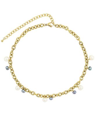 Rebl Jewelry Beverly Mixed Pearl Necklace - Macy's