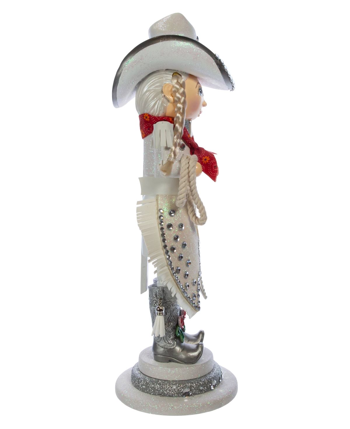 Kurt Adler Hollywood Rhinestone Cowgirl Nutcracker
