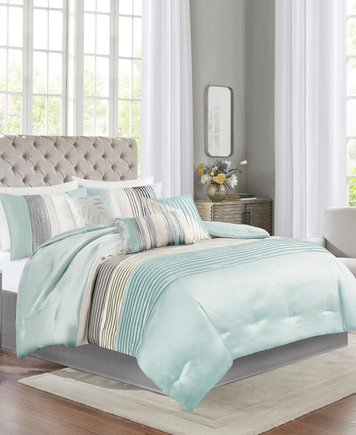 Closeout! Madison Park Amherst 7-Pc. Comforter Set,