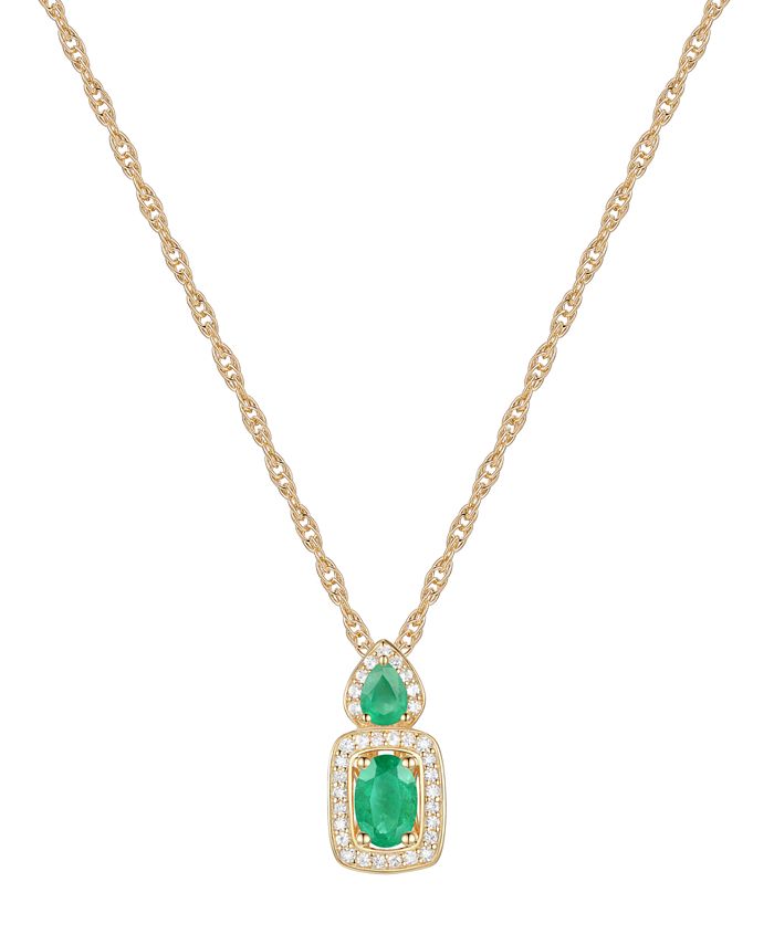 Macy s jewelry store emerald necklaces