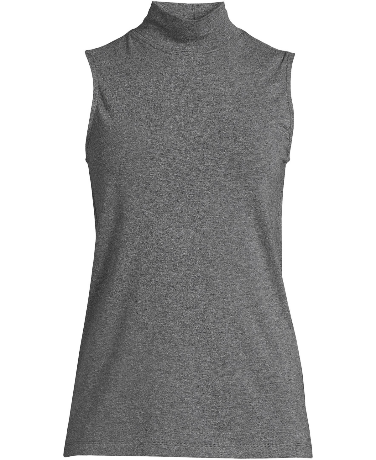 Lands' End Plus Size Lightweight Jersey Sleeveless Mock Top