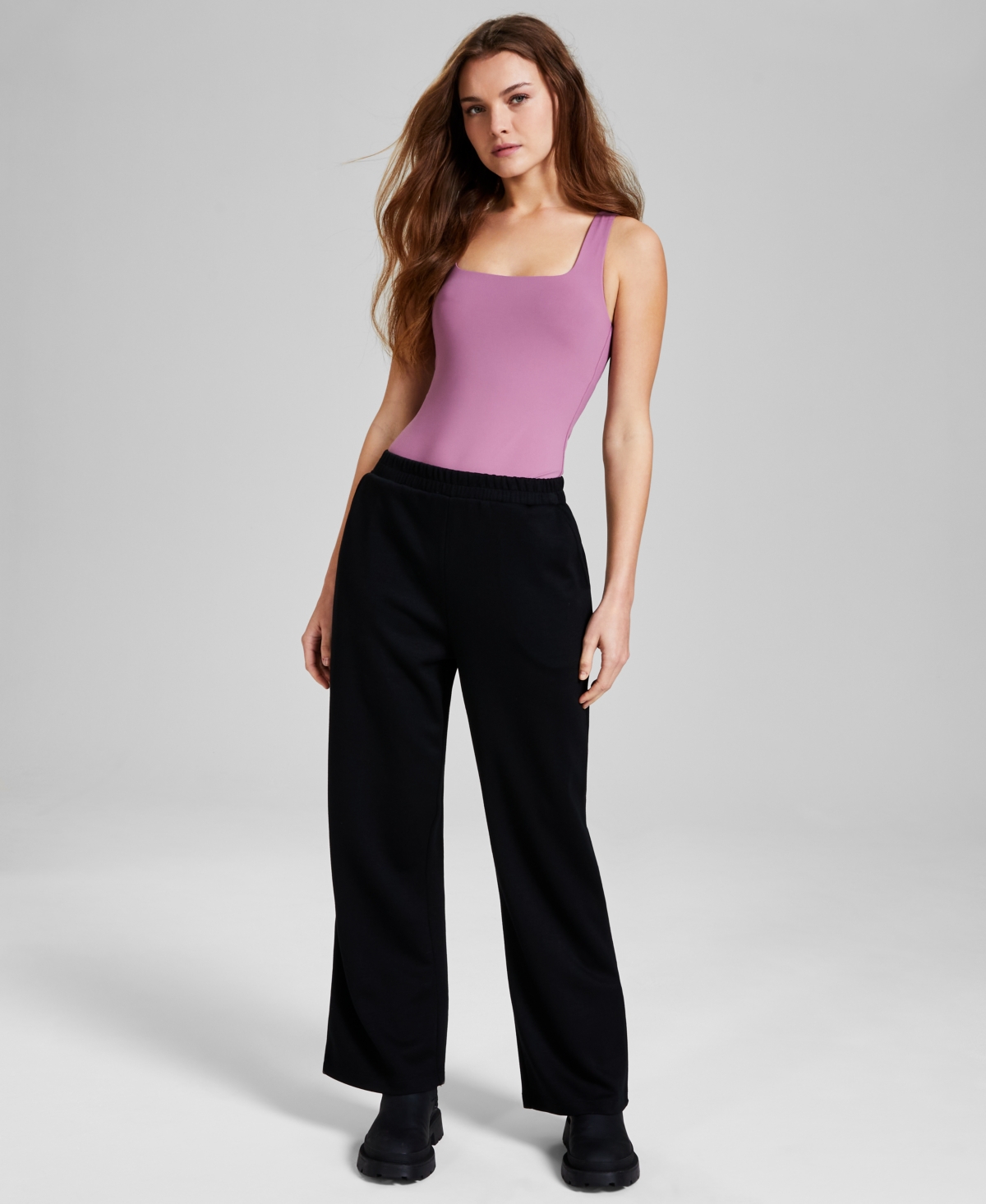 Women's Wide-Leg Pull-On Pant Created for Macy's - Hammock