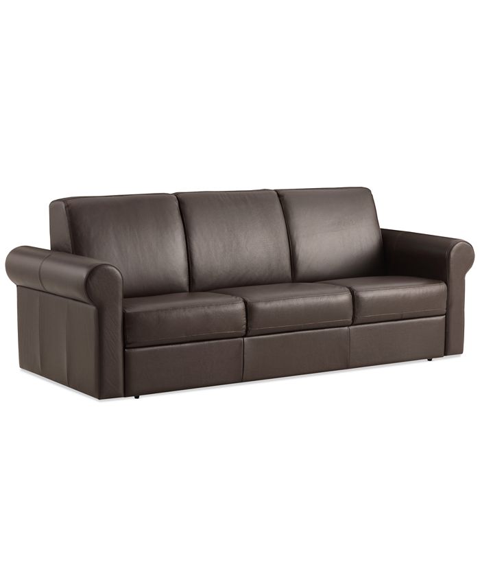 Furniture Elsher Leather Sleeper Sofa